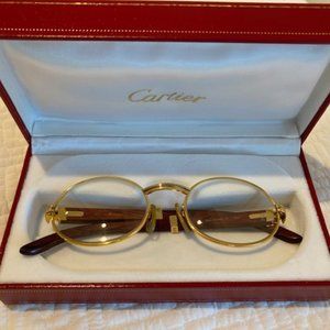 Authentic Cartier Wooden Glasses